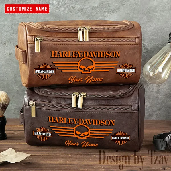 Harley Davidson High-capacity Cosmetic Bag Waterproof Storage For Travel VDLCB009