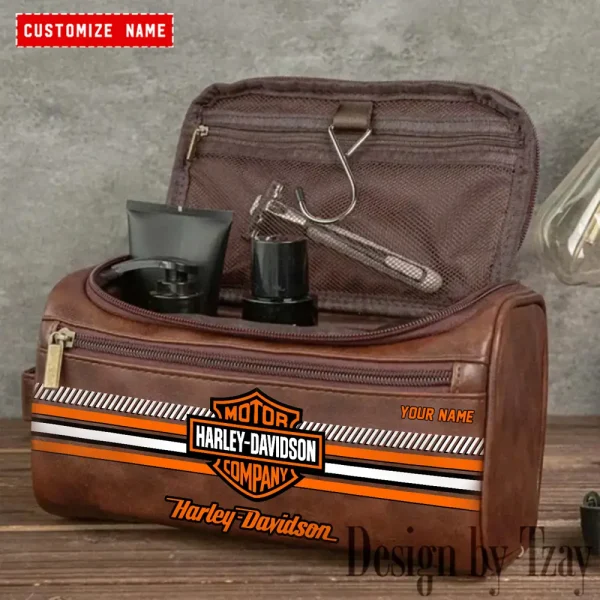 Harley Davidson High-capacity Cosmetic Bag Waterproof Storage For Travel VDLCB010 - Image 2