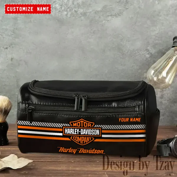 Harley Davidson High-capacity Cosmetic Bag Waterproof Storage For Travel VDLCB010 - Image 3
