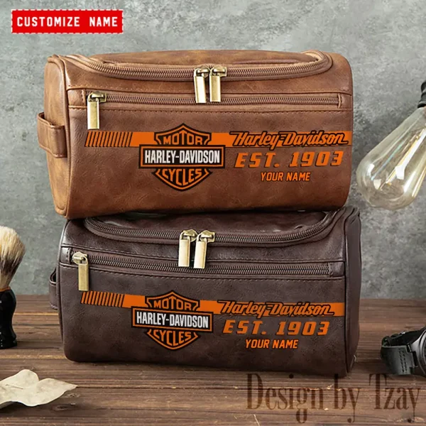 Harley Davidson High-capacity Cosmetic Bag Waterproof Storage For Travel VDLCB011