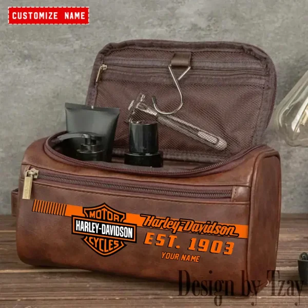 Harley Davidson High-capacity Cosmetic Bag Waterproof Storage For Travel VDLCB011 - Image 2