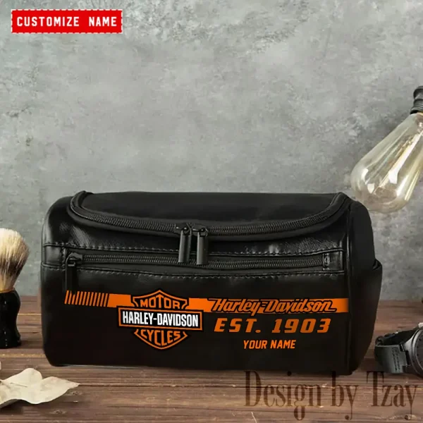 Harley Davidson High-capacity Cosmetic Bag Waterproof Storage For Travel VDLCB011 - Image 3