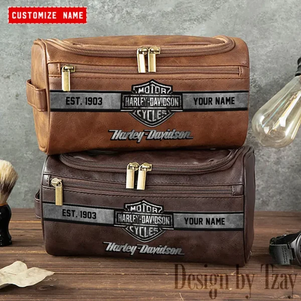 Harley Davidson High-capacity Cosmetic Bag Waterproof Storage For Travel VDLCB012