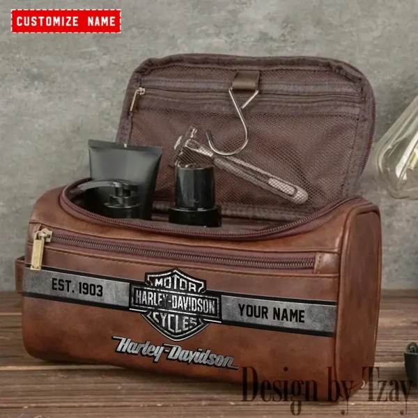 Harley Davidson High-capacity Cosmetic Bag Waterproof Storage For Travel VDLCB012 - Image 2