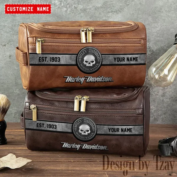Harley Davidson High-capacity Cosmetic Bag Waterproof Storage For Travel VDLCB013