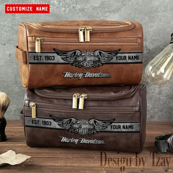 Harley Davidson High-capacity Cosmetic Bag Waterproof Storage For Travel VDLCB014