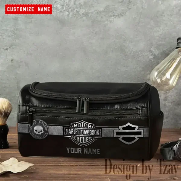 Harley Davidson High-capacity Cosmetic Bag Waterproof Storage For Travel VDLCB015 - Image 2