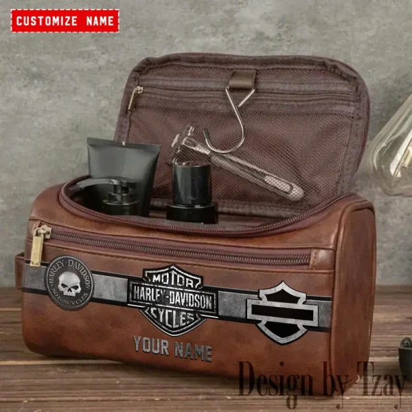 Harley Davidson High-capacity Cosmetic Bag Waterproof Storage For Travel VDLCB015 - Image 3