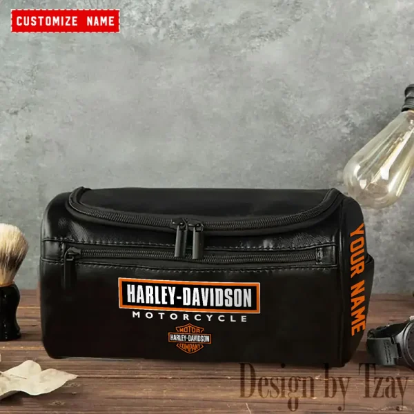 Harley Davidson High-capacity Cosmetic Bag Waterproof Storage For Travel VDLCB016 - Image 2