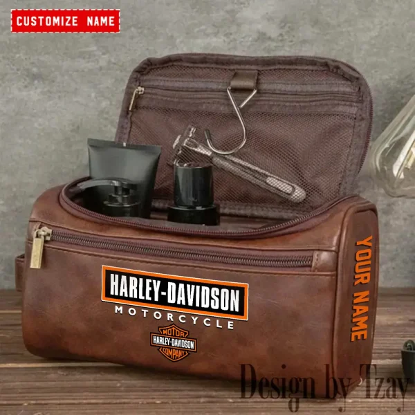 Harley Davidson High-capacity Cosmetic Bag Waterproof Storage For Travel VDLCB016 - Image 3