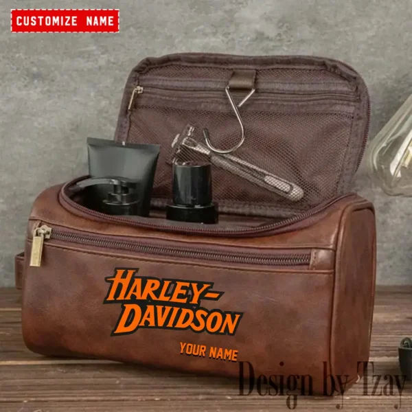 Harley Davidson High-capacity Cosmetic Bag Waterproof Storage For Travel VDLCB017 - Image 2