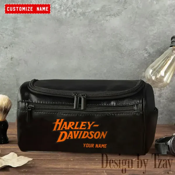 Harley Davidson High-capacity Cosmetic Bag Waterproof Storage For Travel VDLCB017 - Image 3