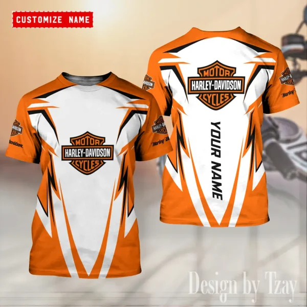Harley Davidson Custom 3D Printed T-shirt Trending 2025 VDTS274