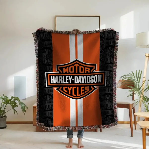Harley Davidson New Woven Throw Blanket - Image 2
