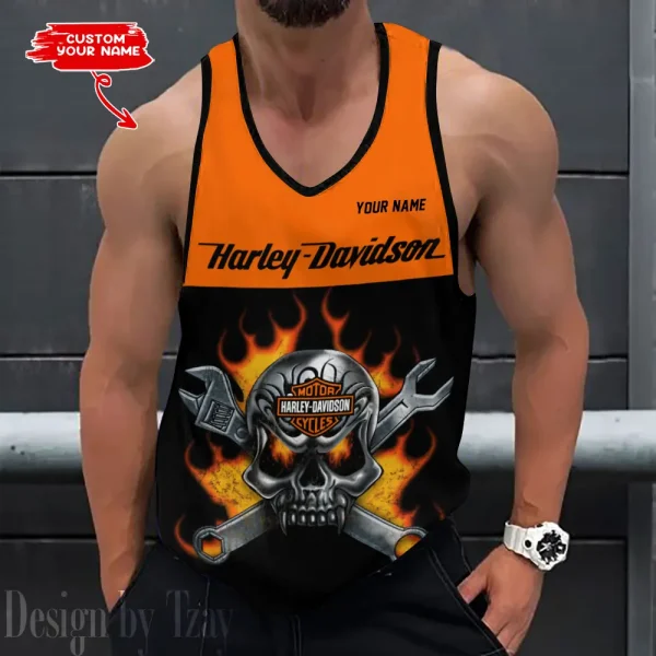 Harley Davidson Custom 3D Printed Men Tank Top Shirt Limited Edition 2025 VDTTS014