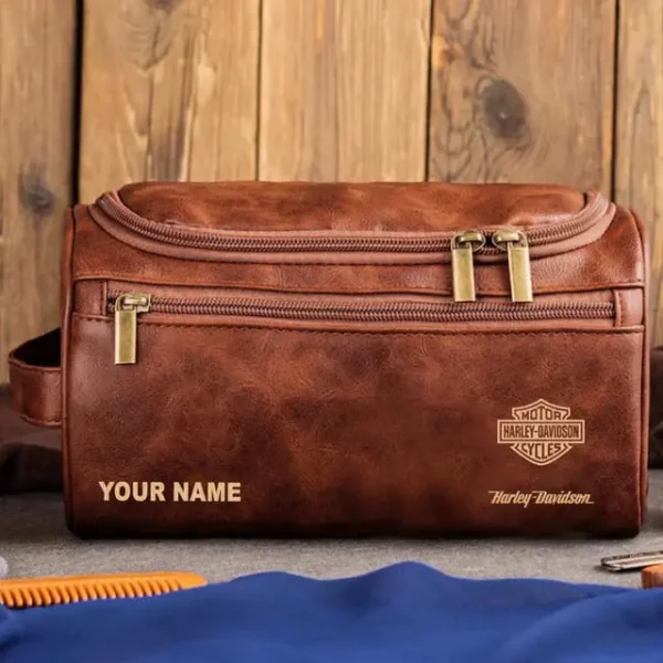 Harley Davidson High-capacity Cosmetic Bag Waterproof Storage For Travel HHPGSG0593 - Image 3