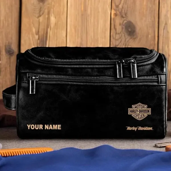 Harley Davidson High-capacity Cosmetic Bag Waterproof Storage For Travel HHPGSG0593 - Image 4
