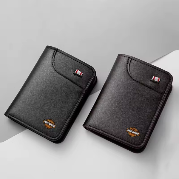Harley Davidson Leather Car Men Wallet Driving License Credit Card Purses