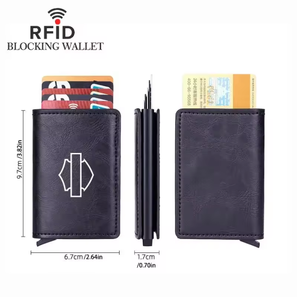Harley Davidson Carbon Fiber Credit Card Holder Wallets Men Rfid Leather Special Motorcycle Accessories - Image 6