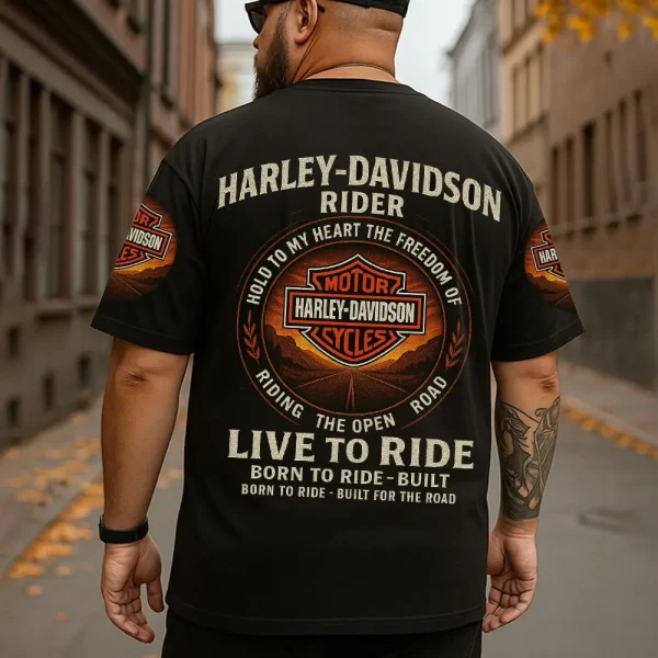 Harley Davidson Rider, Hold To My Heart The Freedom Of Riding The Open Road T-shirt
