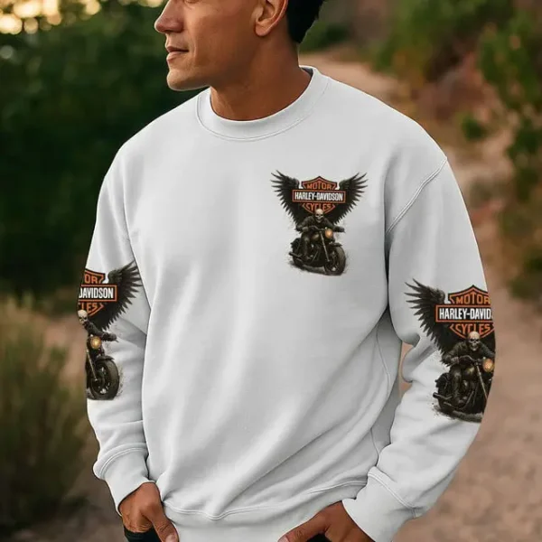 Harley Davidson Sometimes I Look Back On My Life Sweatshirt