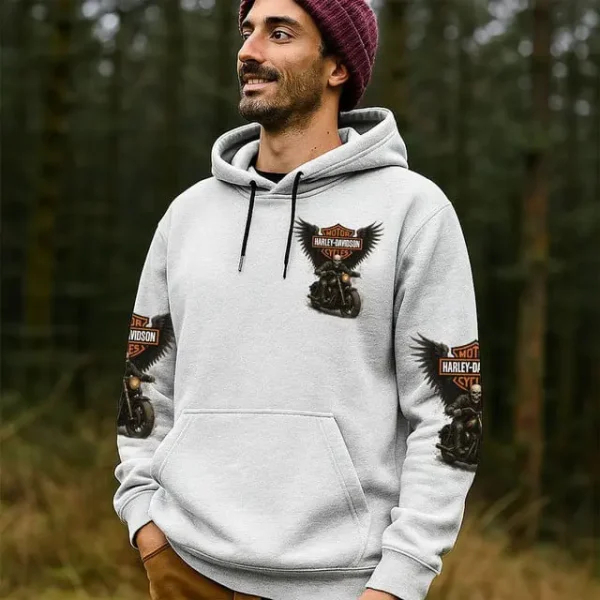 Harley Davidson Sometimes I Look Back On My Life Hoodie - Image 2