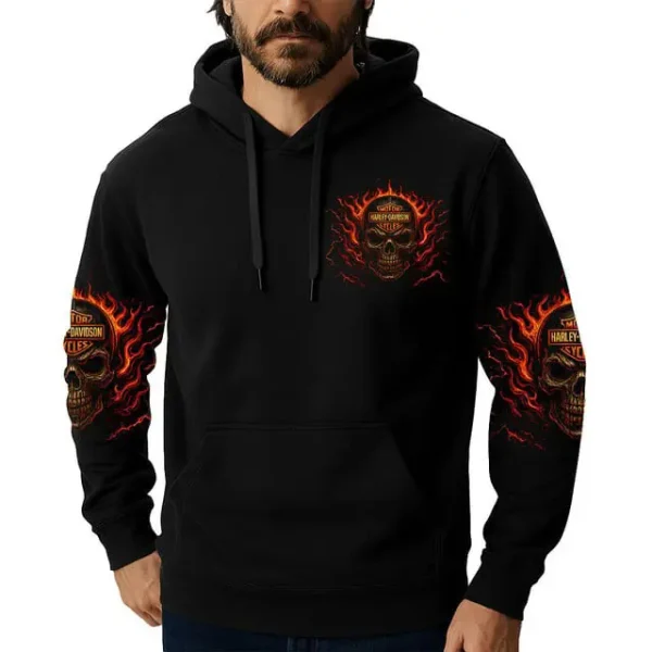 Harley Davidson Therapy Is Expensive Ride Free Hoodie - Image 2