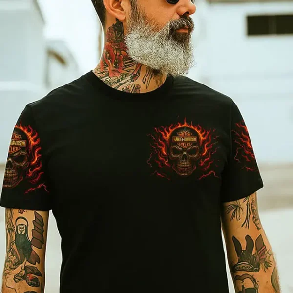 Harley Davidson Therapy Is Expensive Ride Free T-shirt - Image 2