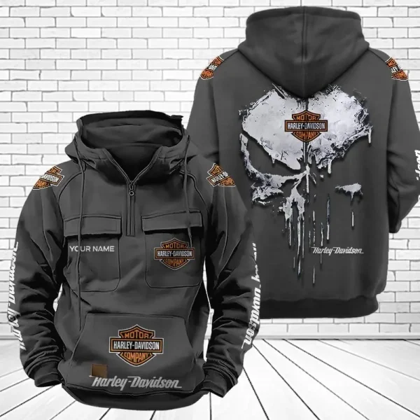 Harley Davidson Vintage Men Hoodie KDAMB67314