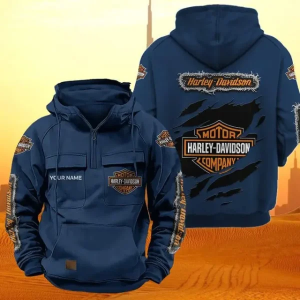 Harley Davidson Vintage Men Hoodie KDAMB67601 - Image 4