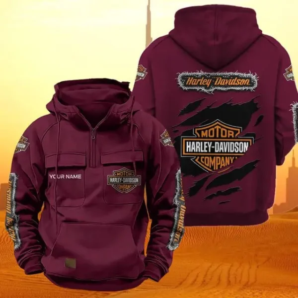 Harley Davidson Vintage Men Hoodie KDAMB67601 - Image 5