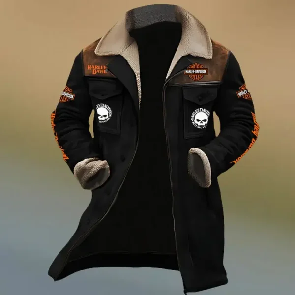 Harley Davidson Men'S Vintage Suede Patchwork HL101