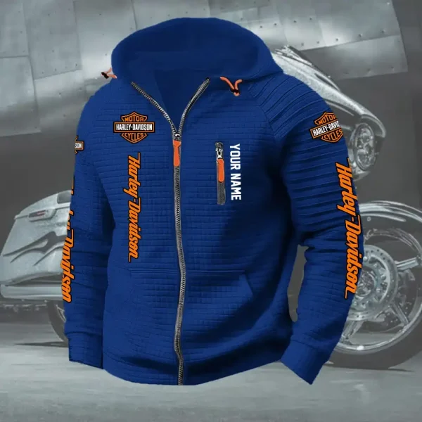 Harley Davidson Quilted Zip-up Hoodie FILNN6408