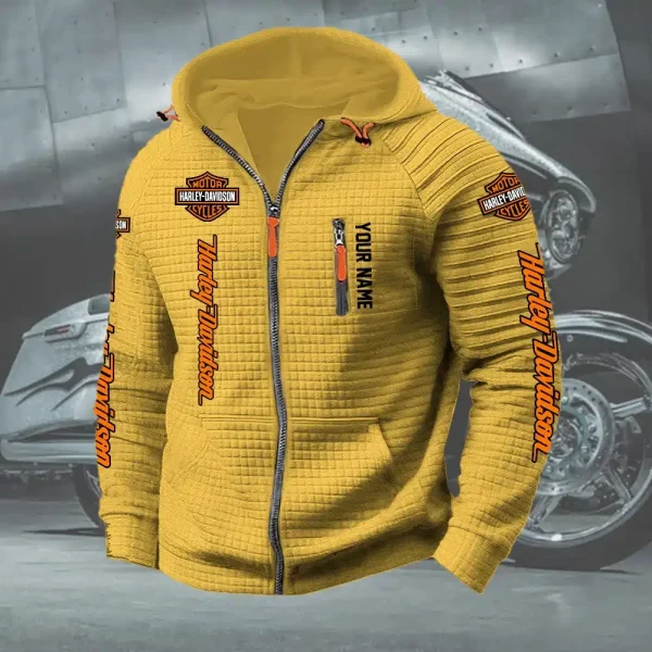 Harley Davidson Quilted Zip-up Hoodie FILNN6408