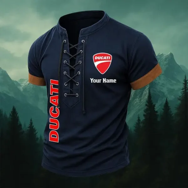 Ducati Summer Men's Tops Casual Short Sleeve