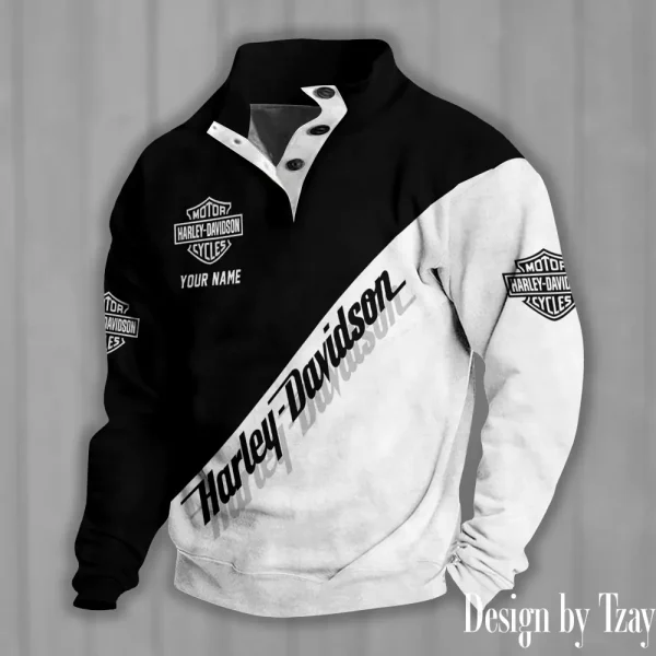 Harley Davidson Colorful Stand Collar Sweatshirt VDSPS201