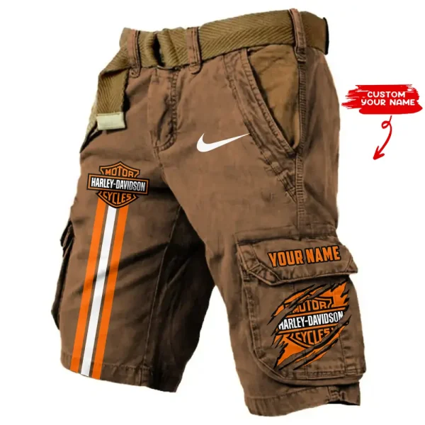 Harley Davidson Pocket Print Cargo Shorts trending 2025 (Belt Not Included) VDMCS034
