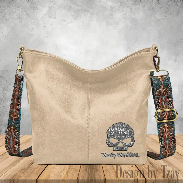 Harley Davidson Vintage Wide Strap Women Shoulder Bag Trending 2025 VDVWSWSB001