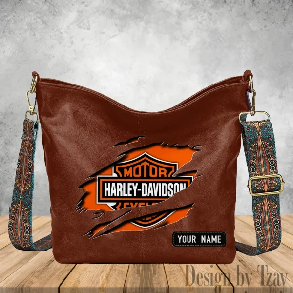 Harley Davidson Vintage Wide Strap Women Shoulder Bag Trending 2025 VDVWSWSB002