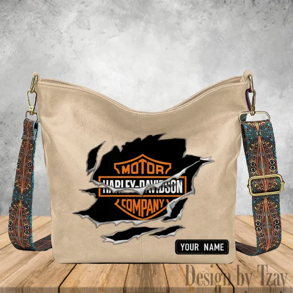 Harley Davidson Vintage Wide Strap Women Shoulder Bag Trending 2025 VDVWSWSB003