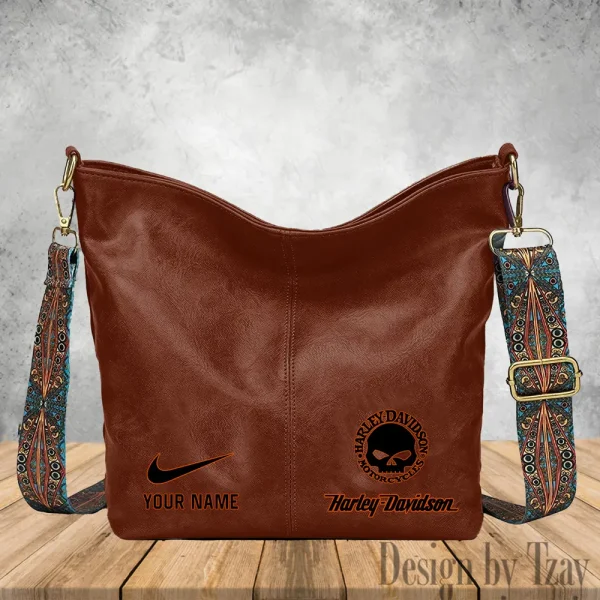 Harley Davidson Vintage Wide Strap Women Shoulder Bag Trending 2025 VDVWSWSB004