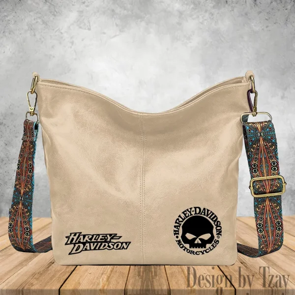 Harley Davidson Vintage Wide Strap Women Shoulder Bag Trending 2025 VDVWSWSB005