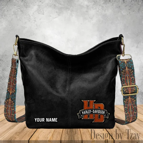 Harley Davidson Vintage Wide Strap Women Shoulder Bag Trending 2025 VDVWSWSB006