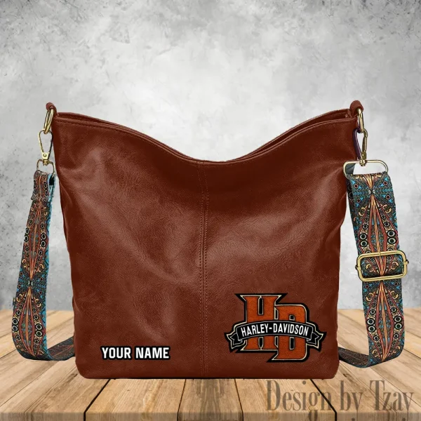 Harley Davidson Vintage Wide Strap Women Shoulder Bag Trending 2025 VDVWSWSB006