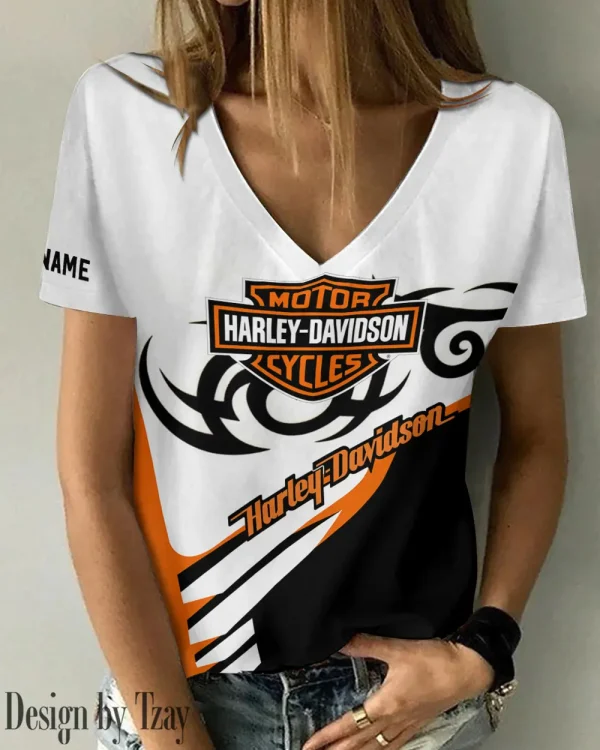 Harley Davidson Women's Swinging V-Neck Short Sleeve CBSWSVS001