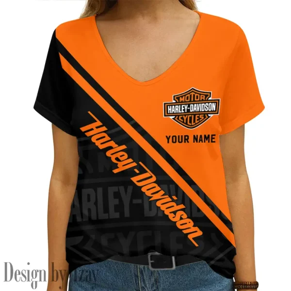 Harley Davidson Women's Swinging V-Neck Short Sleeve CBSWSVS002