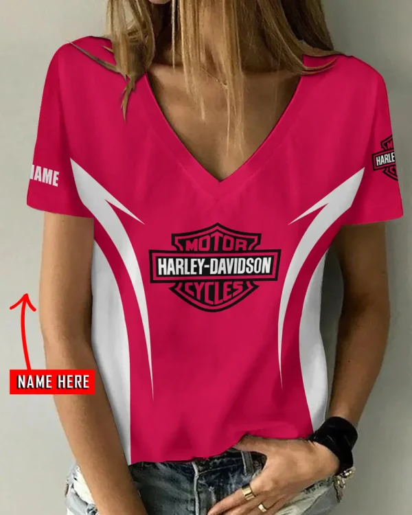 Harley Davidson Women's Swinging V-Neck Short Sleeve CBSWSVS004