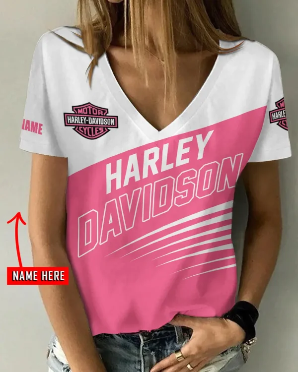 Harley Davidson Women's Swinging V-Neck Short Sleeve CBSWSVS005