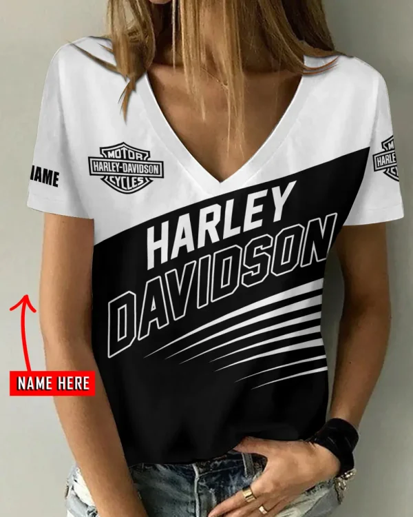 Harley Davidson Women's Swinging V-Neck Short Sleeve CBSWSVS006