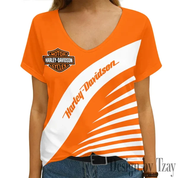 Harley Davidson Women's Swinging V-Neck Short Sleeve CBSWSVS008